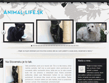 Tablet Screenshot of animal-life.sk